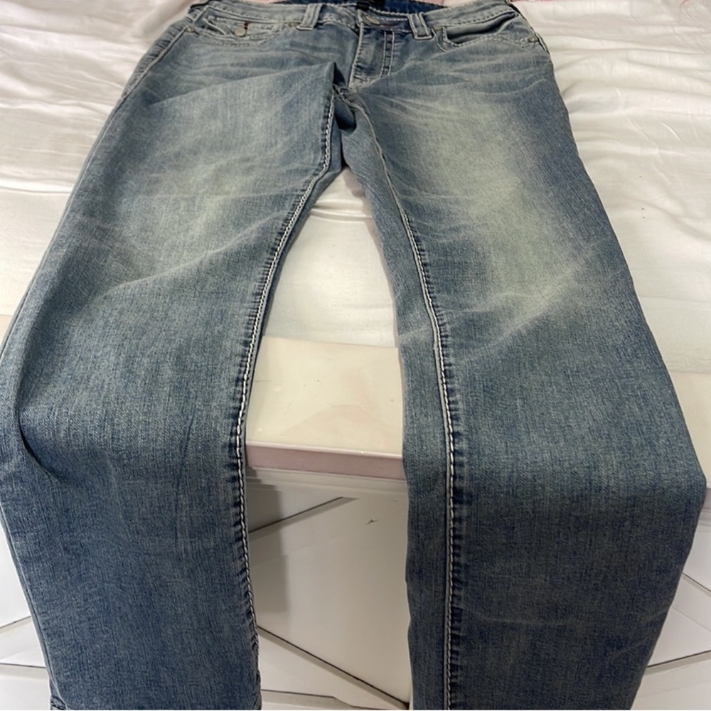 True Religion Stella Big T Stitch Skinny Jean Light Wash - Picture 6 of 8